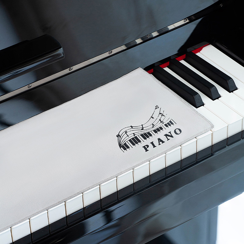 Keyboard Cover - Dreieckiges Staubschutztuch für Klaviertastaturen, 88-Tasten-Klavier, E-Piano-Tastaturabdeckung,