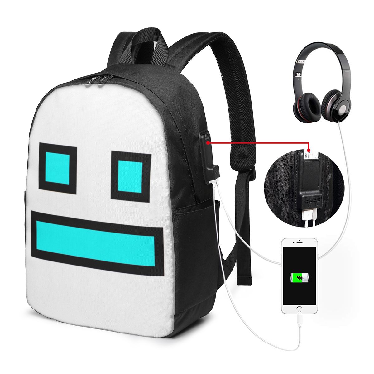 Video Game Geometry Dash Rucks – Laptop Bag Bewertung und Preis