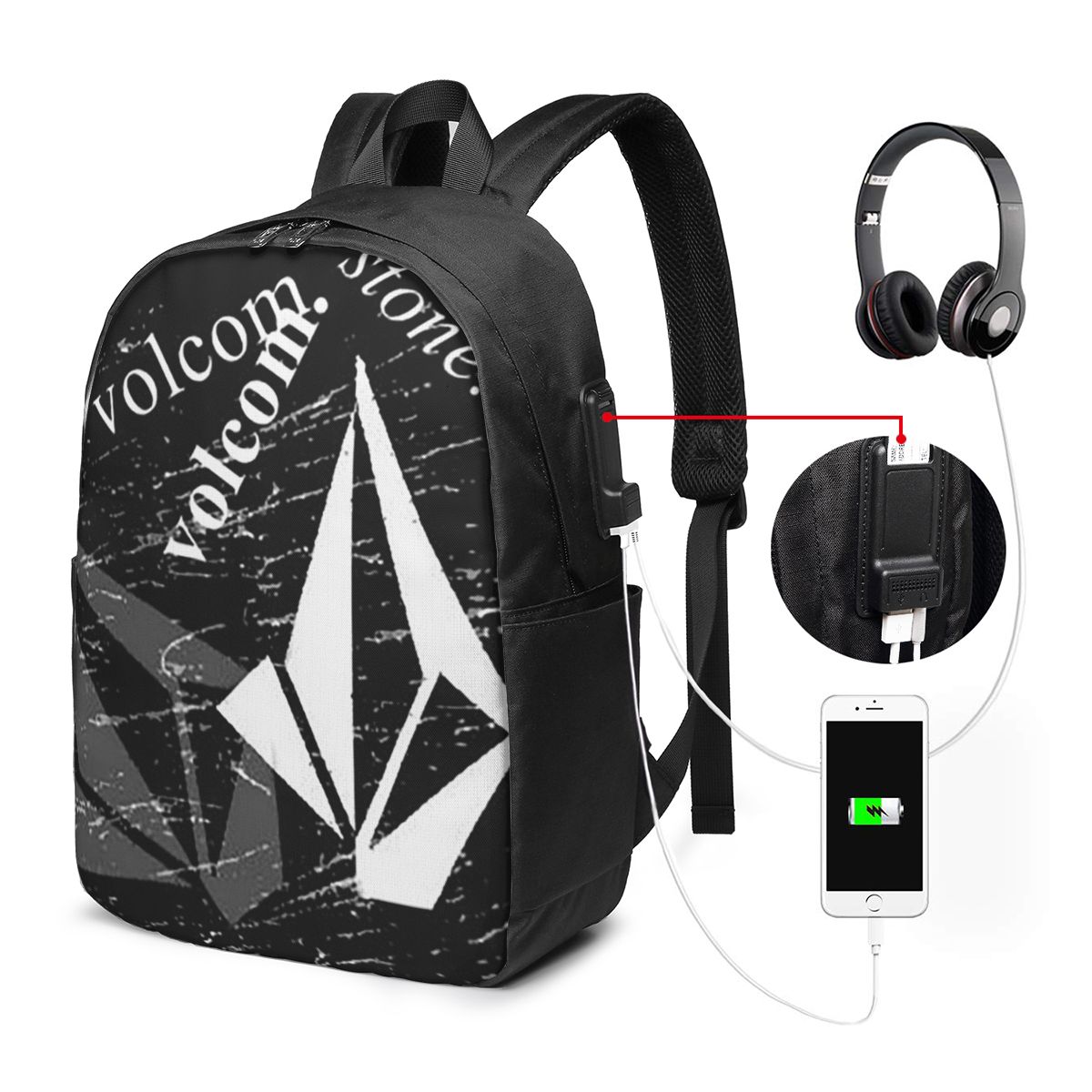 V-Volcom Logo-Rucksack, Reiset – Laptop Bag Bewertung und Preis